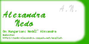 alexandra nedo business card